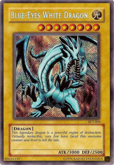 Blue-Eyes White Dragon [BPT-009] Secret Rare | Black Swamp Games