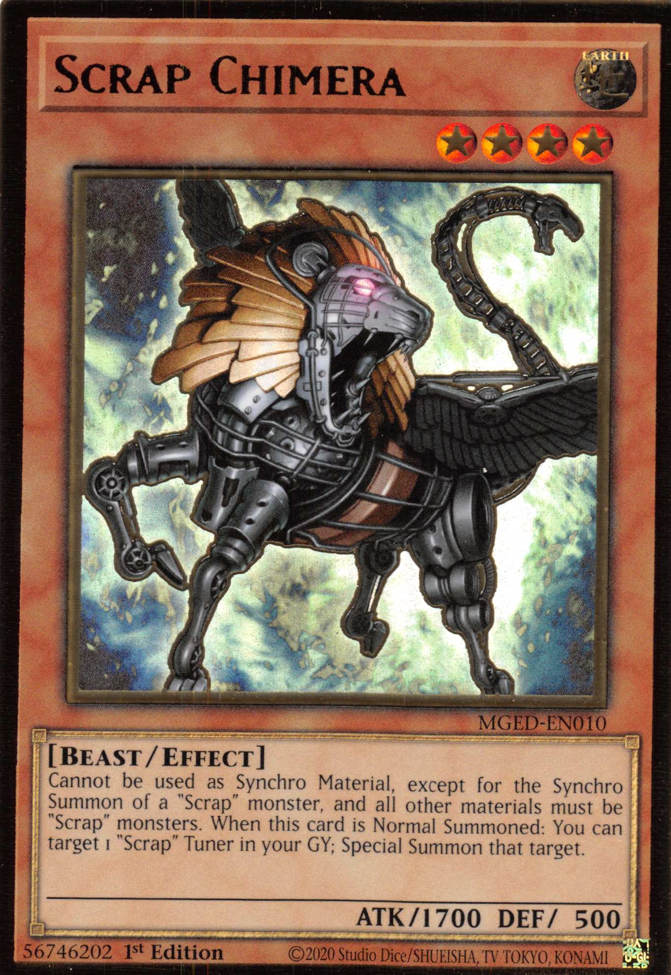 Scrap Chimera [MGED-EN010] Gold Rare | Black Swamp Games
