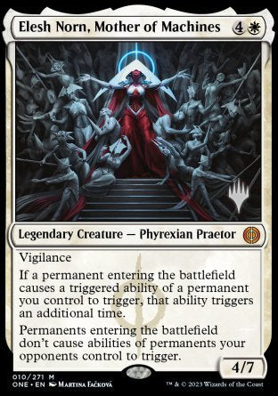 Elesh Norn, Mother of Machines (Promo Pack) [Phyrexia: All Will Be One Promos] | Black Swamp Games