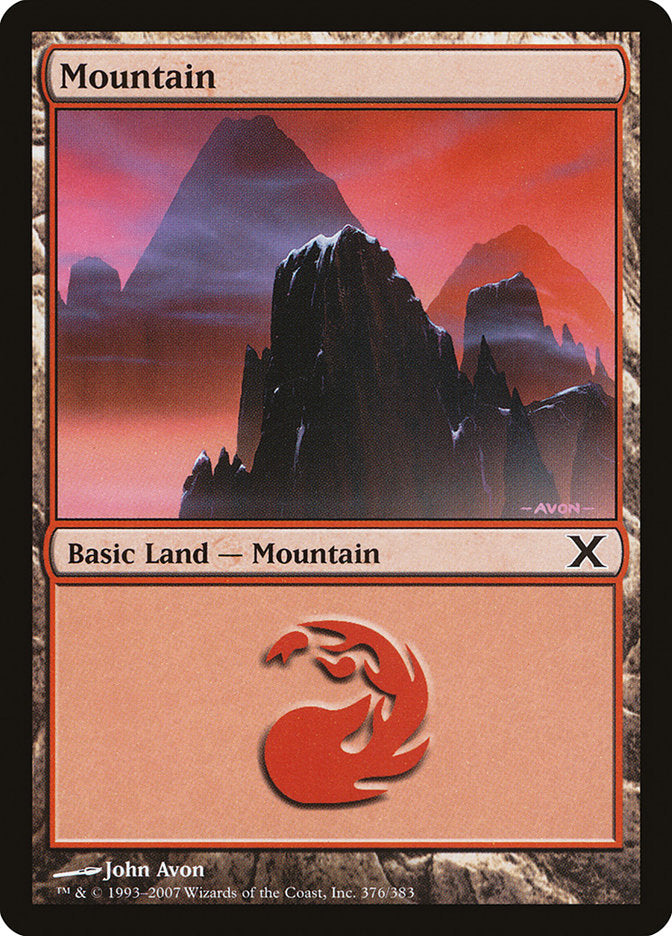 Mountain (376) [Tenth Edition] | Black Swamp Games