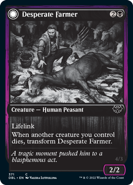 Desperate Farmer // Depraved Harvester [Innistrad: Double Feature] | Black Swamp Games