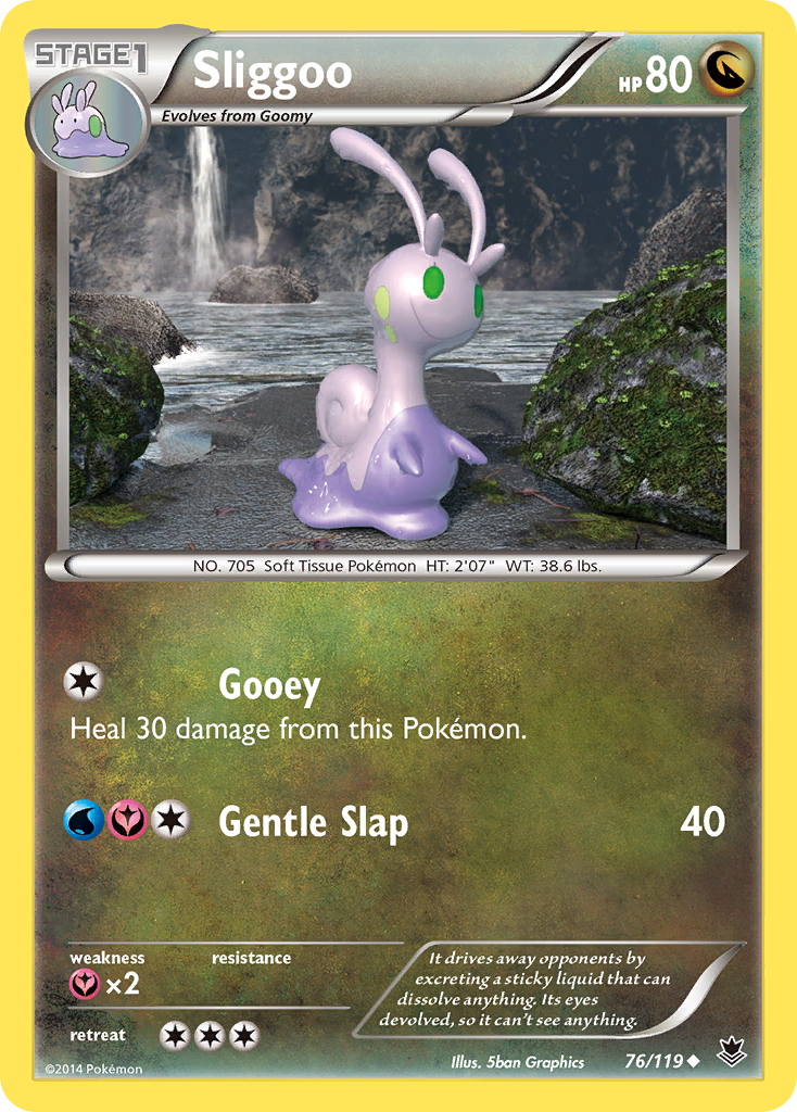 Sliggoo (76/119) [XY: Phantom Forces] | Black Swamp Games