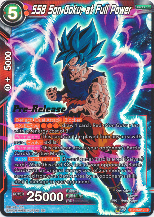 SSB Son Goku, at Full Power (BT13-017) [Supreme Rivalry Prerelease Promos] | Black Swamp Games