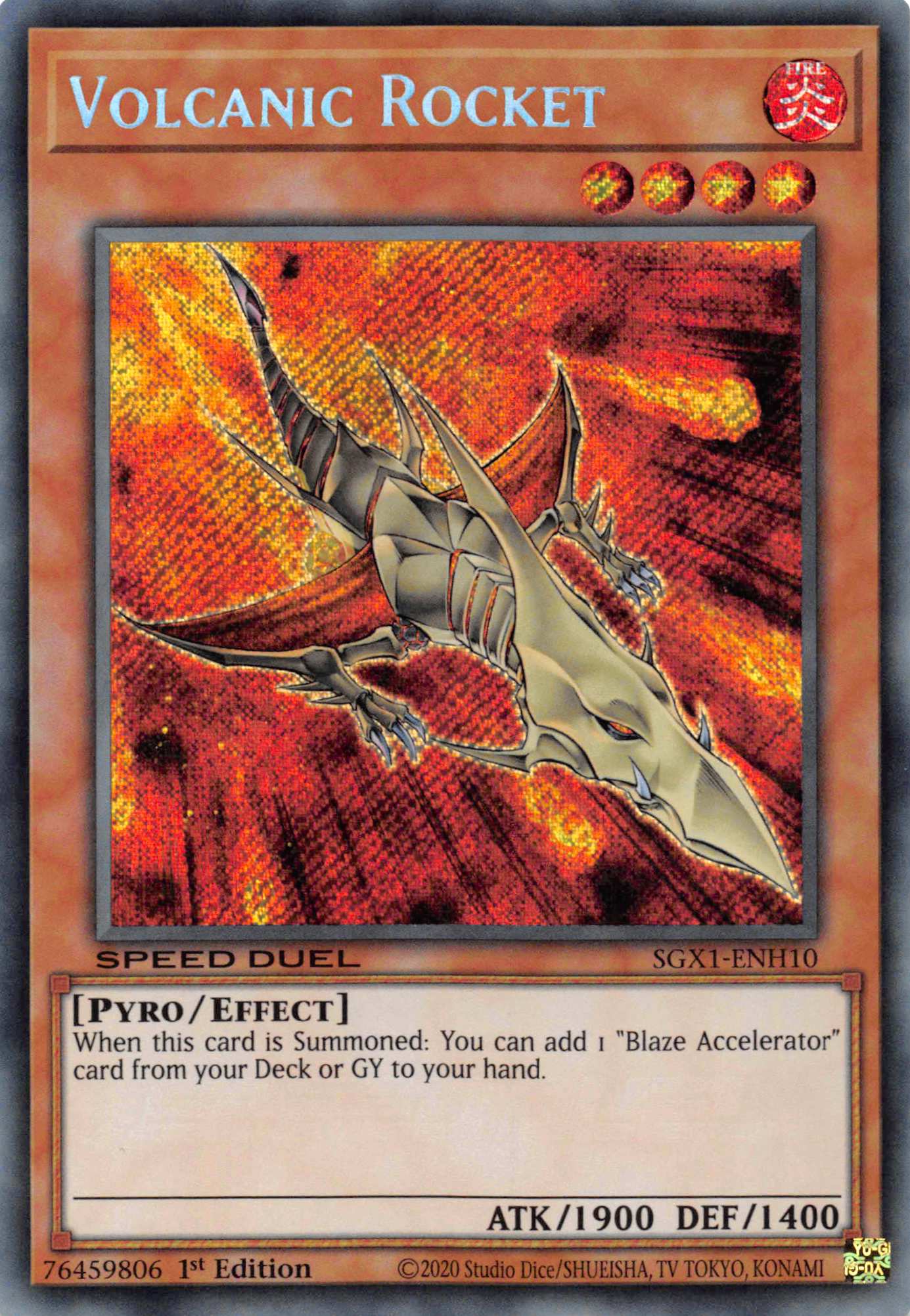 Volcanic Rocket [SGX1-ENH10] Secret Rare | Black Swamp Games