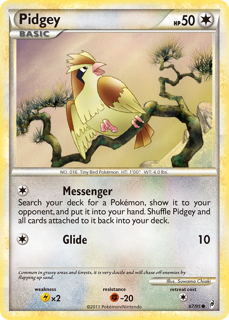 Pidgey (67/95) [HeartGold & SoulSilver: Call of Legends] | Black Swamp Games