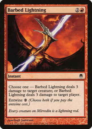 Barbed Lightning [Darksteel] | Black Swamp Games