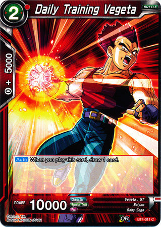 Daily Training Vegeta [BT4-011] | Black Swamp Games