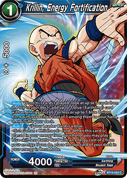 Krillin, Energy Fortification (Common) [BT13-043] | Black Swamp Games