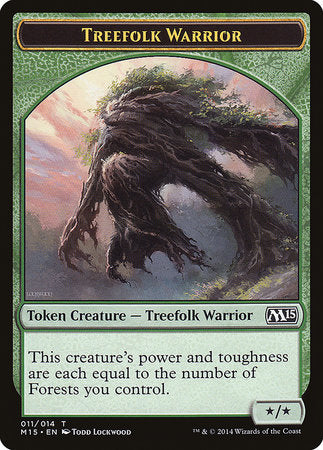Treefolk Warrior Token [Magic 2015 Tokens] | Black Swamp Games