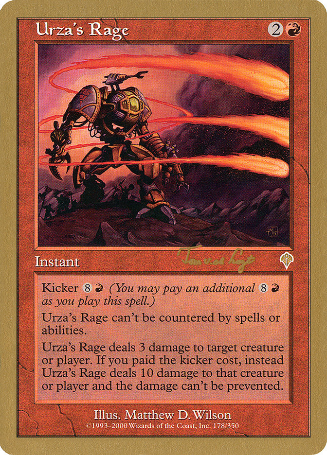 Urza's Rage (Tom van de Logt) [World Championship Decks 2001] | Black Swamp Games