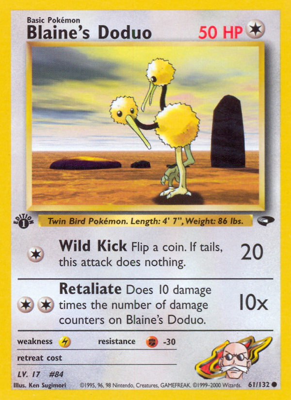 Blaine's Doduo (61/132) [Gym Challenge 1st Edition] | Black Swamp Games