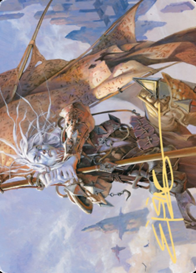 Sea Gate Banneret Art Card (Gold-Stamped Signature) [Zendikar Rising Art Series] | Black Swamp Games