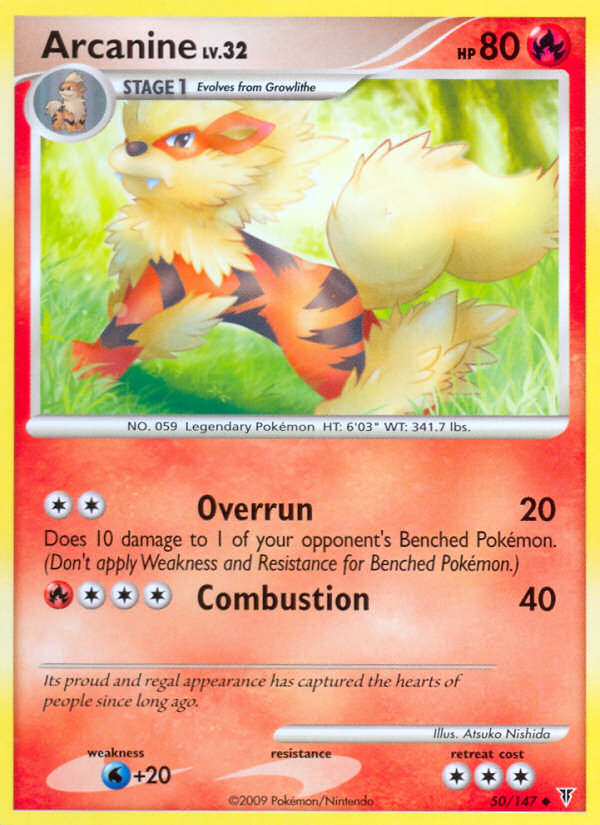 Arcanine (50/147) [Platinum: Supreme Victors] | Black Swamp Games