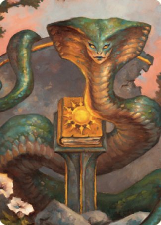 Guardian Naga Art Card [Commander Legends: Battle for Baldur's Gate Art Series] | Black Swamp Games