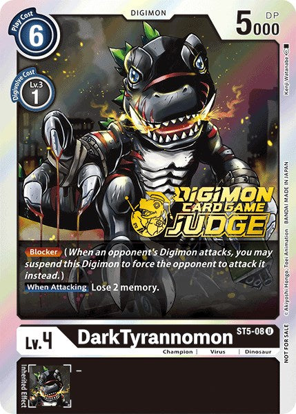 DarkTyrannomon [ST5-08] (Judge Pack 1) [Starter Deck: Machine Black Promos] | Black Swamp Games