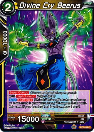 Divine Cry Beerus (BT5-089) [Miraculous Revival] | Black Swamp Games