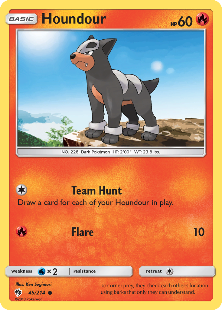 Houndour (45/214) [Sun & Moon: Lost Thunder] | Black Swamp Games