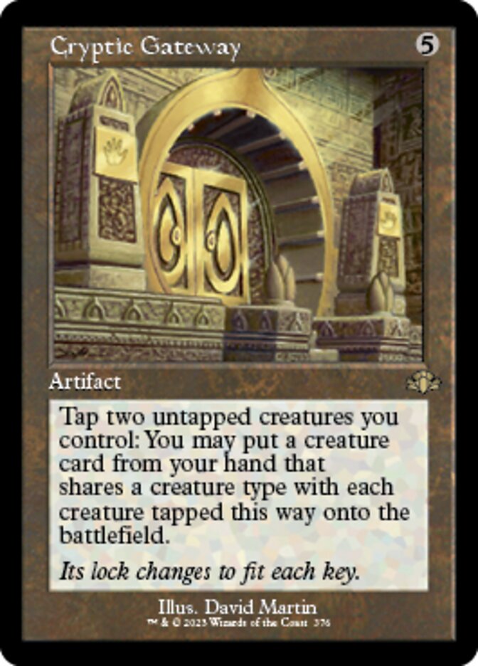 Cryptic Gateway (Retro) [Dominaria Remastered] | Black Swamp Games