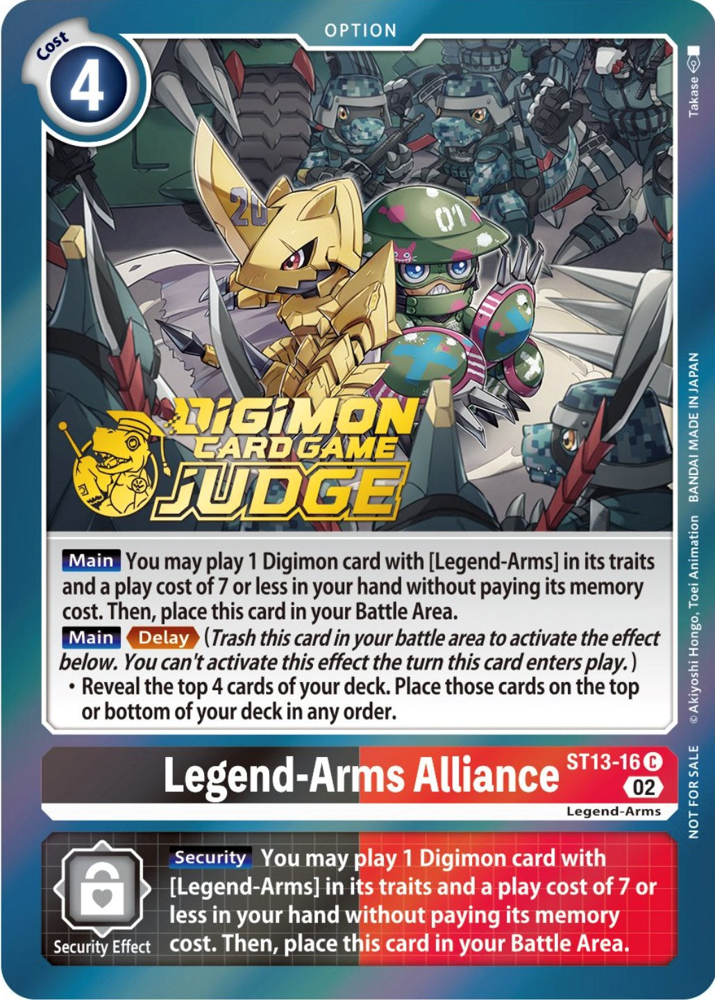 Legend-Arms Alliance [ST13-16] (Judge Pack 3) [Starter Deck: Ragnaloardmon Promos] | Black Swamp Games