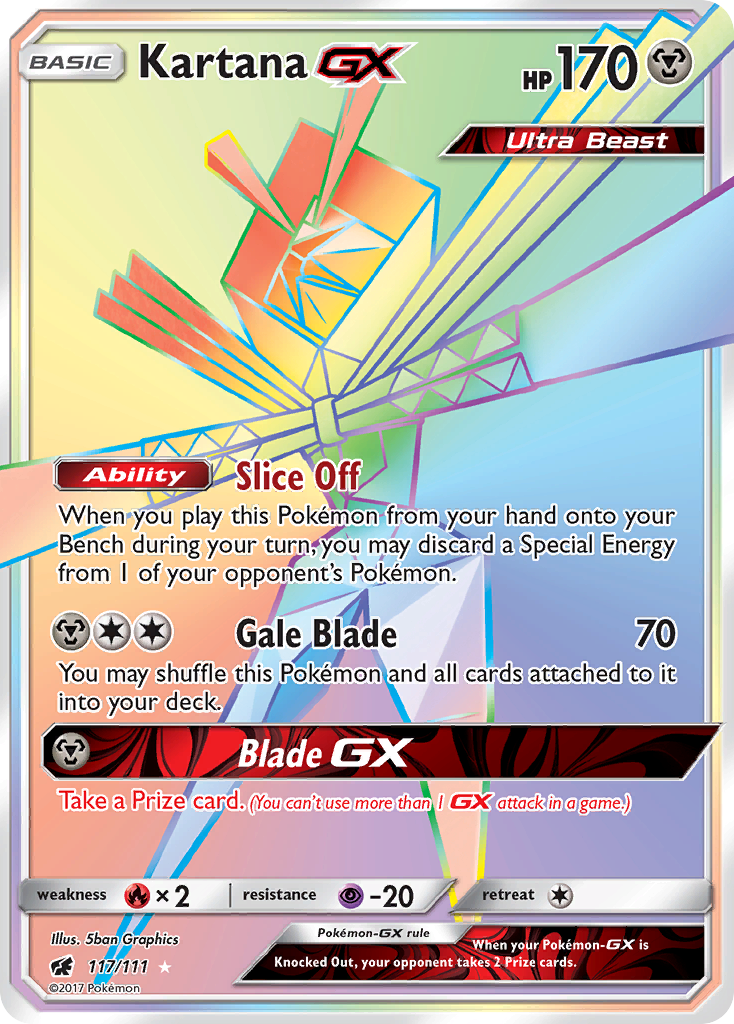 Kartana GX (117/111) [Sun & Moon: Crimson Invasion] | Black Swamp Games