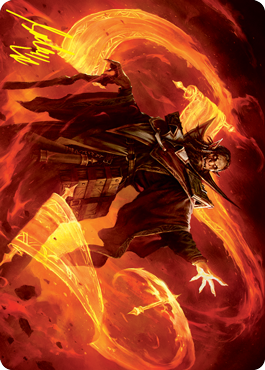 Plargg, Dean of Chaos Art Card (Gold-Stamped Signature) [Strixhaven: School of Mages Art Series] | Black Swamp Games