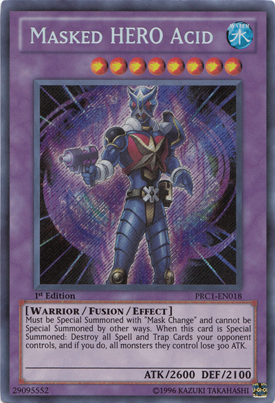 Masked Hero Acid [PRC1-EN018] Secret Rare | Black Swamp Games