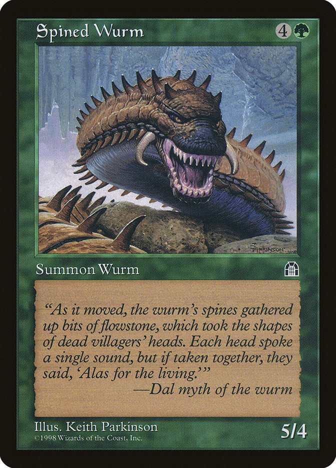 Spined Wurm [Stronghold] | Black Swamp Games