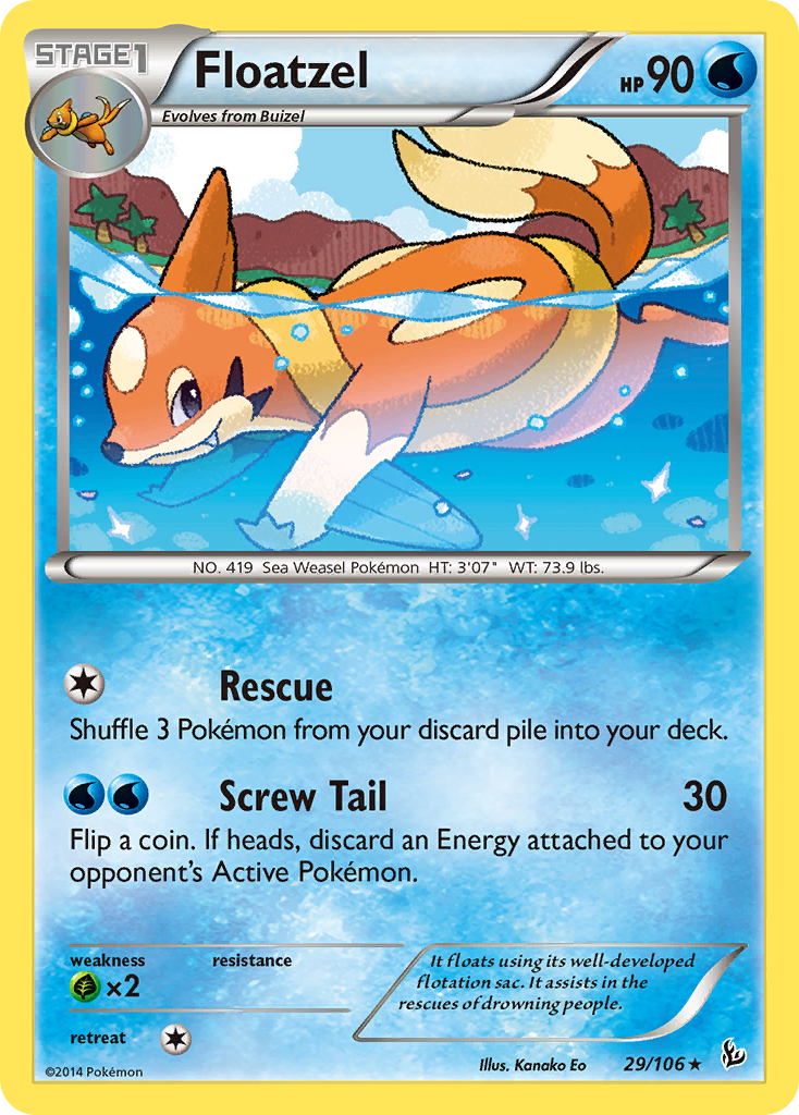 Floatzel (29/106) [XY: Flashfire] | Black Swamp Games
