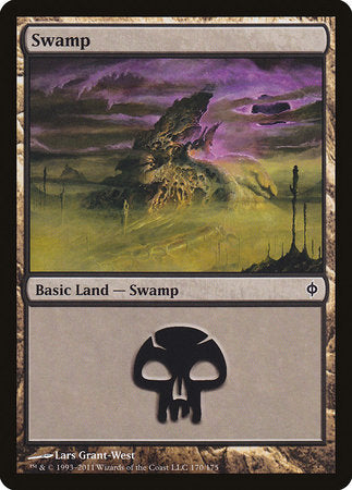 Swamp (170) [New Phyrexia] | Black Swamp Games