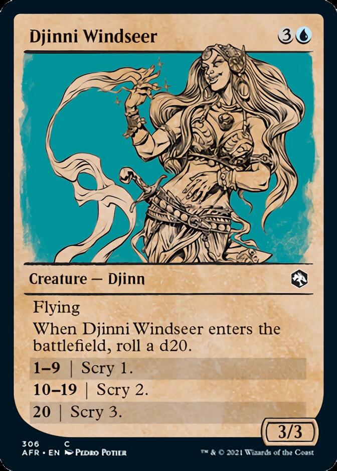 Djinni Windseer (Showcase) [Dungeons & Dragons: Adventures in the Forgotten Realms] | Black Swamp Games