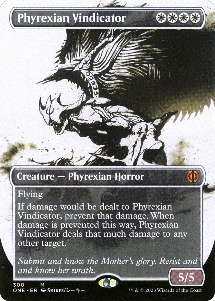 Phyrexian Vindicator (Borderless Ichor) [Phyrexia: All Will Be One] | Black Swamp Games