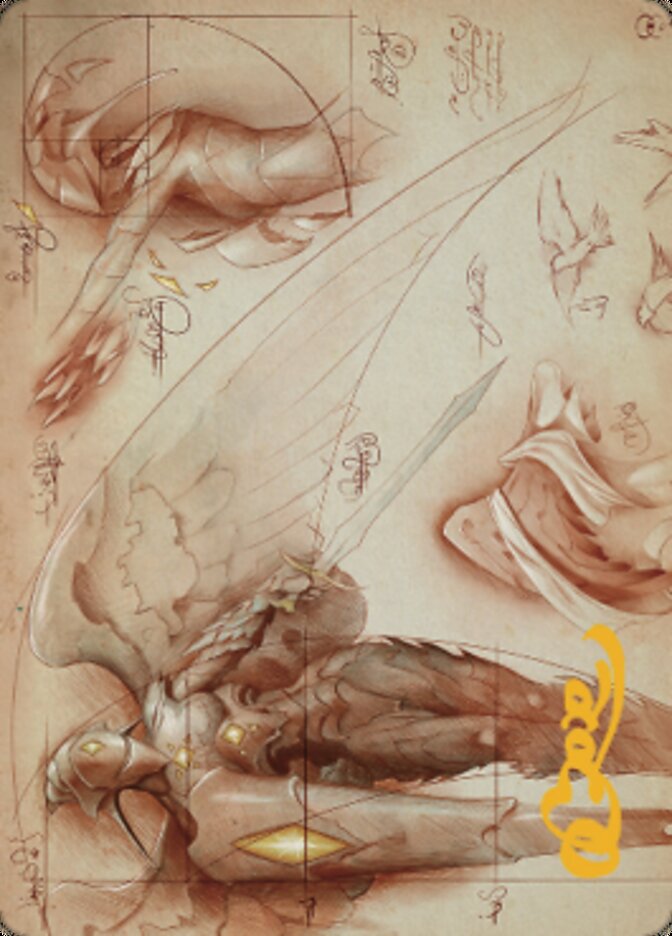 Platinum Angel Art Card (Gold-Stamped Signature) [The Brothers' War Art Series] | Black Swamp Games