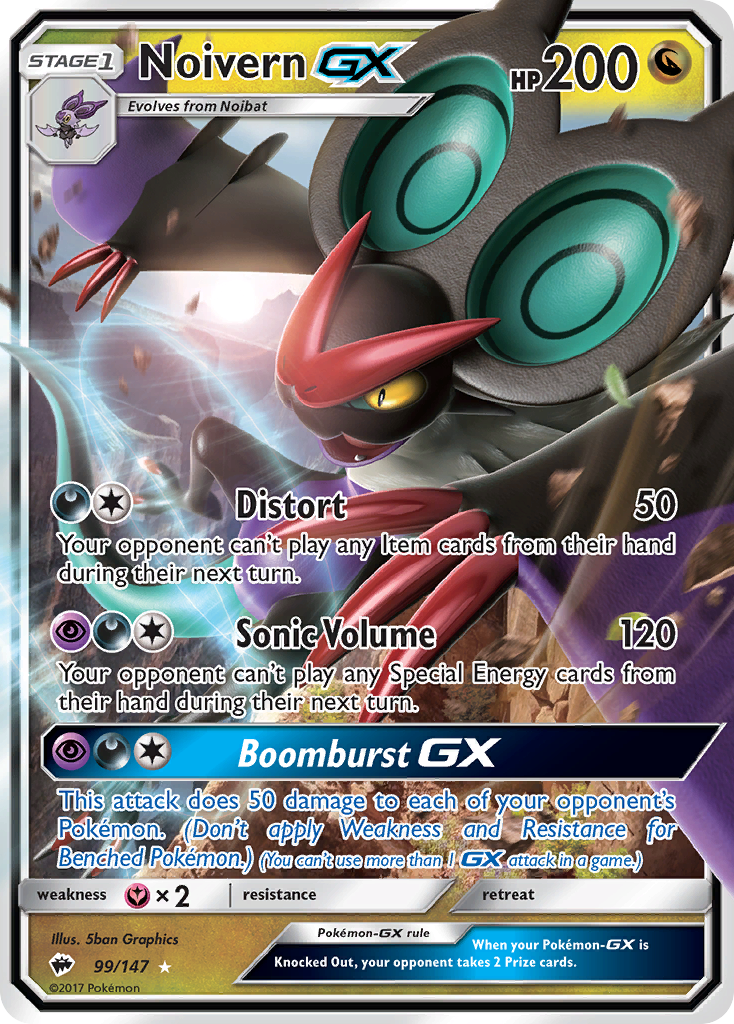 Noivern GX (99/147) [Sun & Moon: Burning Shadows] | Black Swamp Games