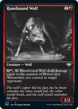 Runebound Wolf [Innistrad: Double Feature] | Black Swamp Games