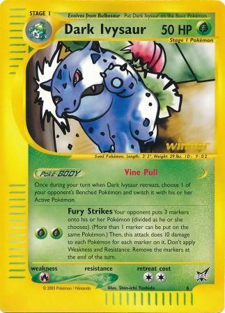 Dark Ivysaur (6) (Winner) (Jumbo Card) [Best of Promos] | Black Swamp Games