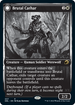 Brutal Cathar // Moonrage Brute [Innistrad: Double Feature] | Black Swamp Games