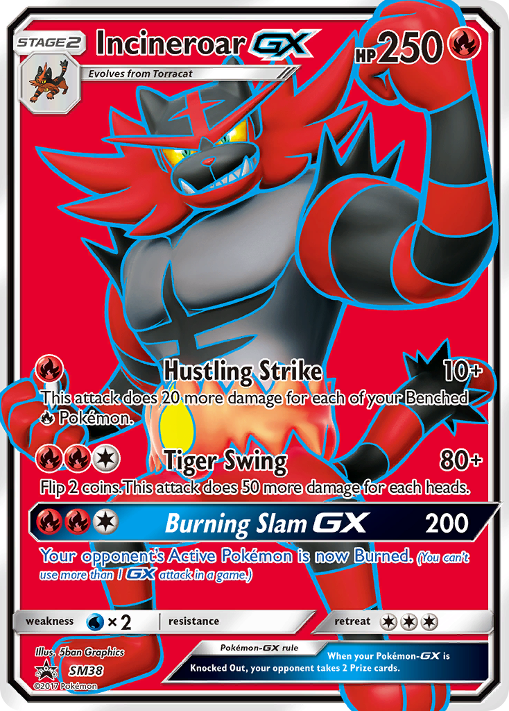 Incineroar GX (SM38) [Sun & Moon: Black Star Promos] | Black Swamp Games