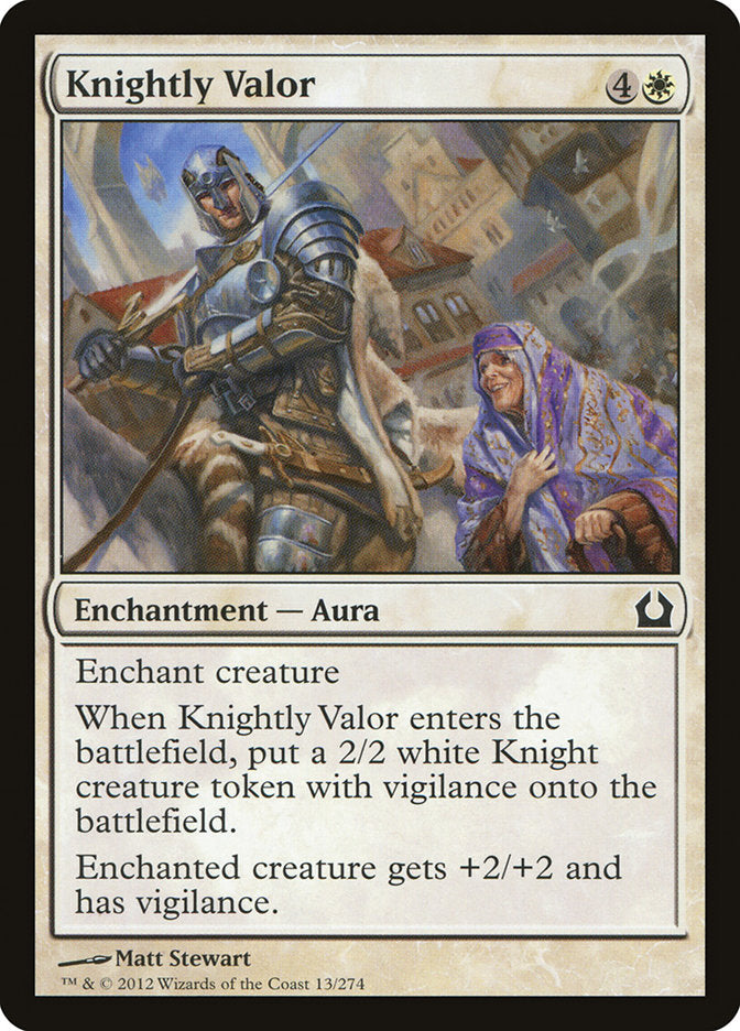 Knightly Valor [Return to Ravnica] | Black Swamp Games