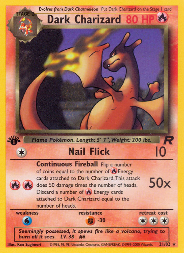 Dark Charizard (21/82) [Team Rocket 1st Edition] | Black Swamp Games