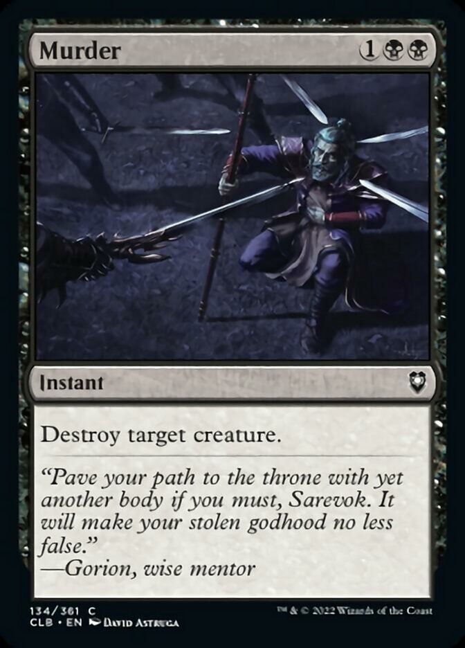 Murder [Commander Legends: Battle for Baldur's Gate] | Black Swamp Games