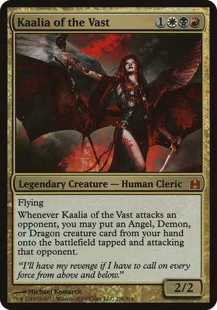 Kaalia of the Vast (Oversized) [Commander 2011 Oversized] | Black Swamp Games