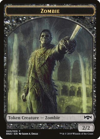 Zombie Token [Ravnica Allegiance Tokens] | Black Swamp Games