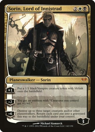 Sorin, Lord of Innistrad [Dark Ascension] | Black Swamp Games