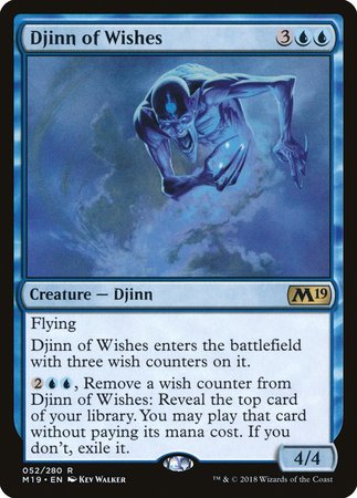 Djinn of Wishes [Core Set 2019] | Black Swamp Games