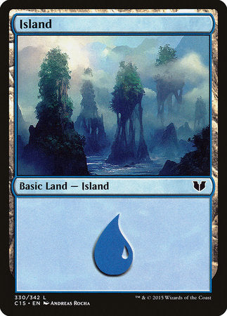 Island (330) [Commander 2015] | Black Swamp Games