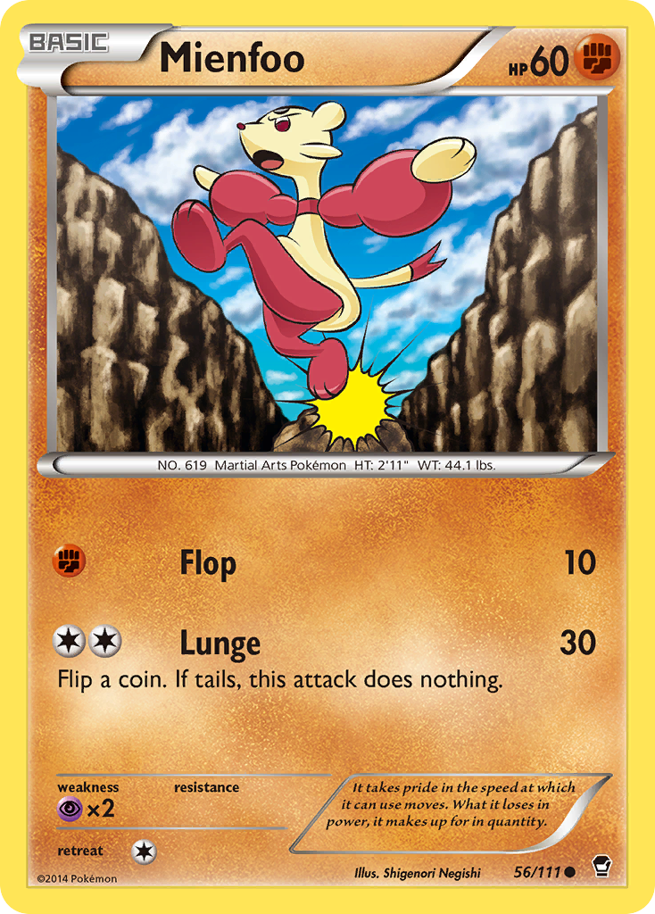 Mienfoo (56/111) [XY: Furious Fists] | Black Swamp Games