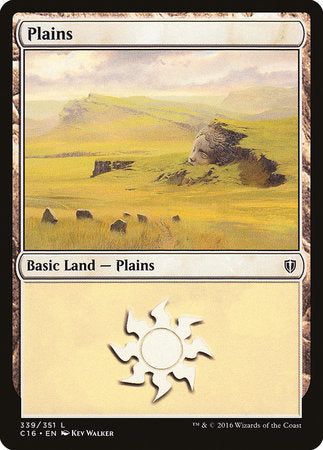 Plains (339) [Commander 2016] | Black Swamp Games