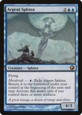 Argent Sphinx [Scars of Mirrodin] | Black Swamp Games