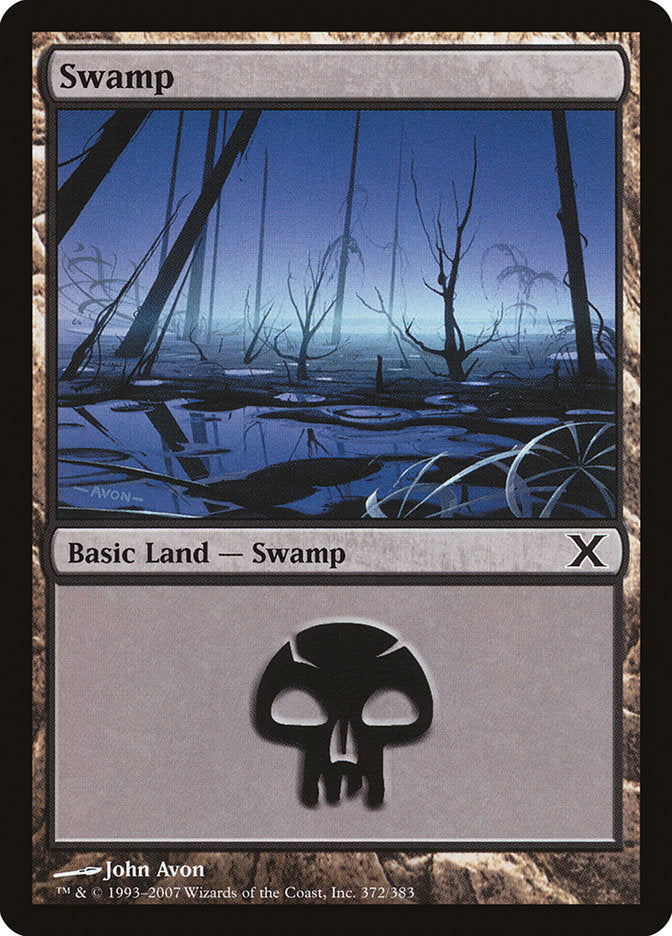 Swamp (372) [Tenth Edition] | Black Swamp Games