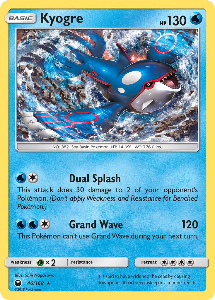 Kyogre (46/168) [Sun & Moon: Celestial Storm] | Black Swamp Games